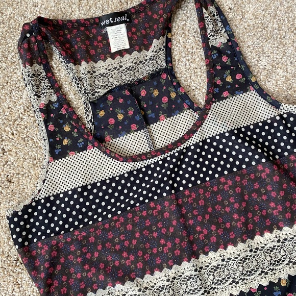 Wet Seal Multi-Patterned Racerback Tank - Picture 2 of 3